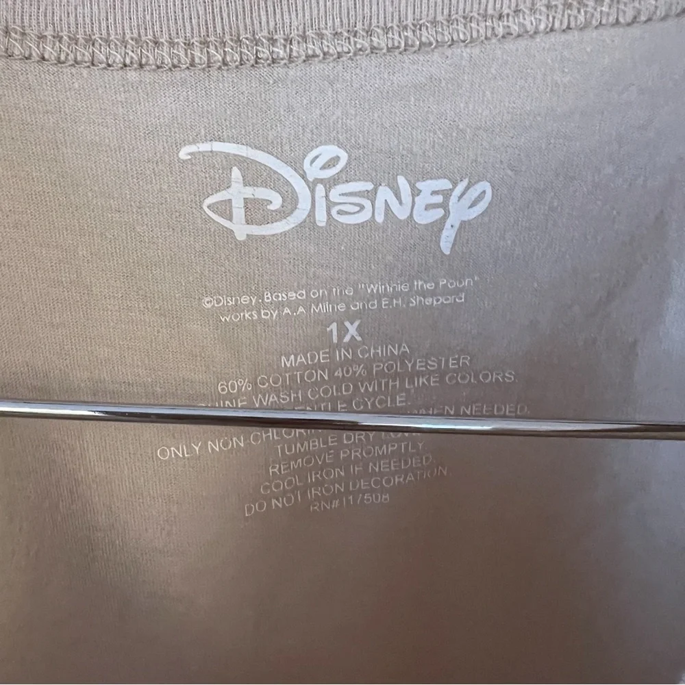 Disney Winnie the Pooh Graphic T-shirt Beige Women’s Size 1X Marching Band